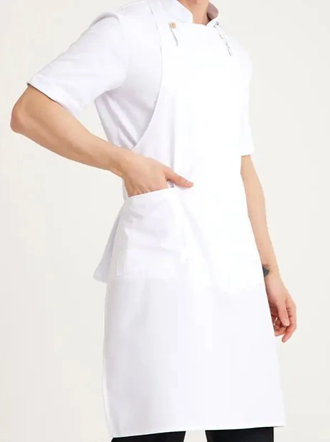 Beyaz Boy Askılı Önlük