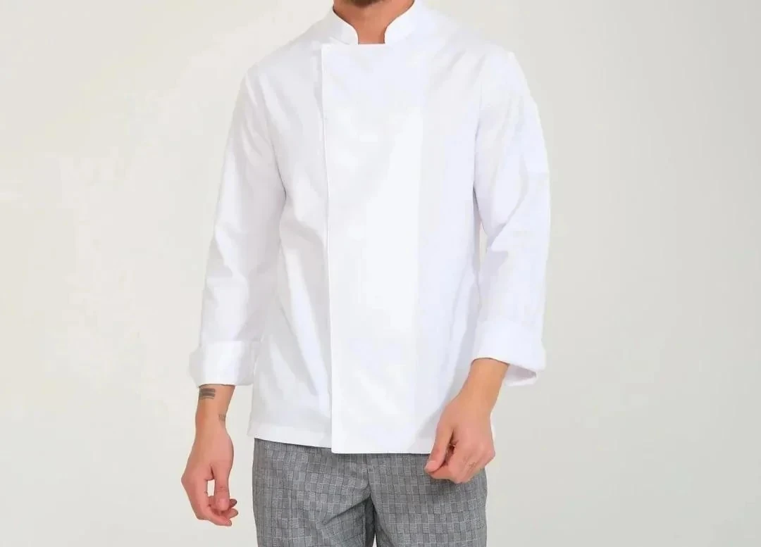 Gabardin Aşçı Ceketi Beyaz