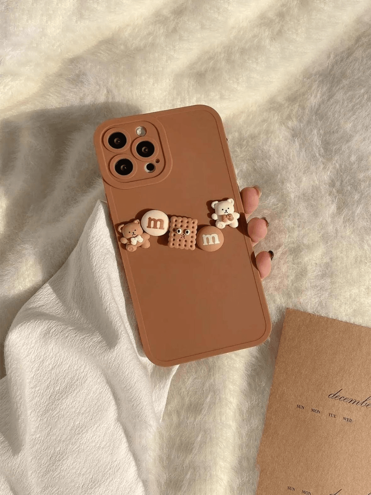 Chocolate Bear Kamera Korumalı Silikon Yumuşak Kılıf