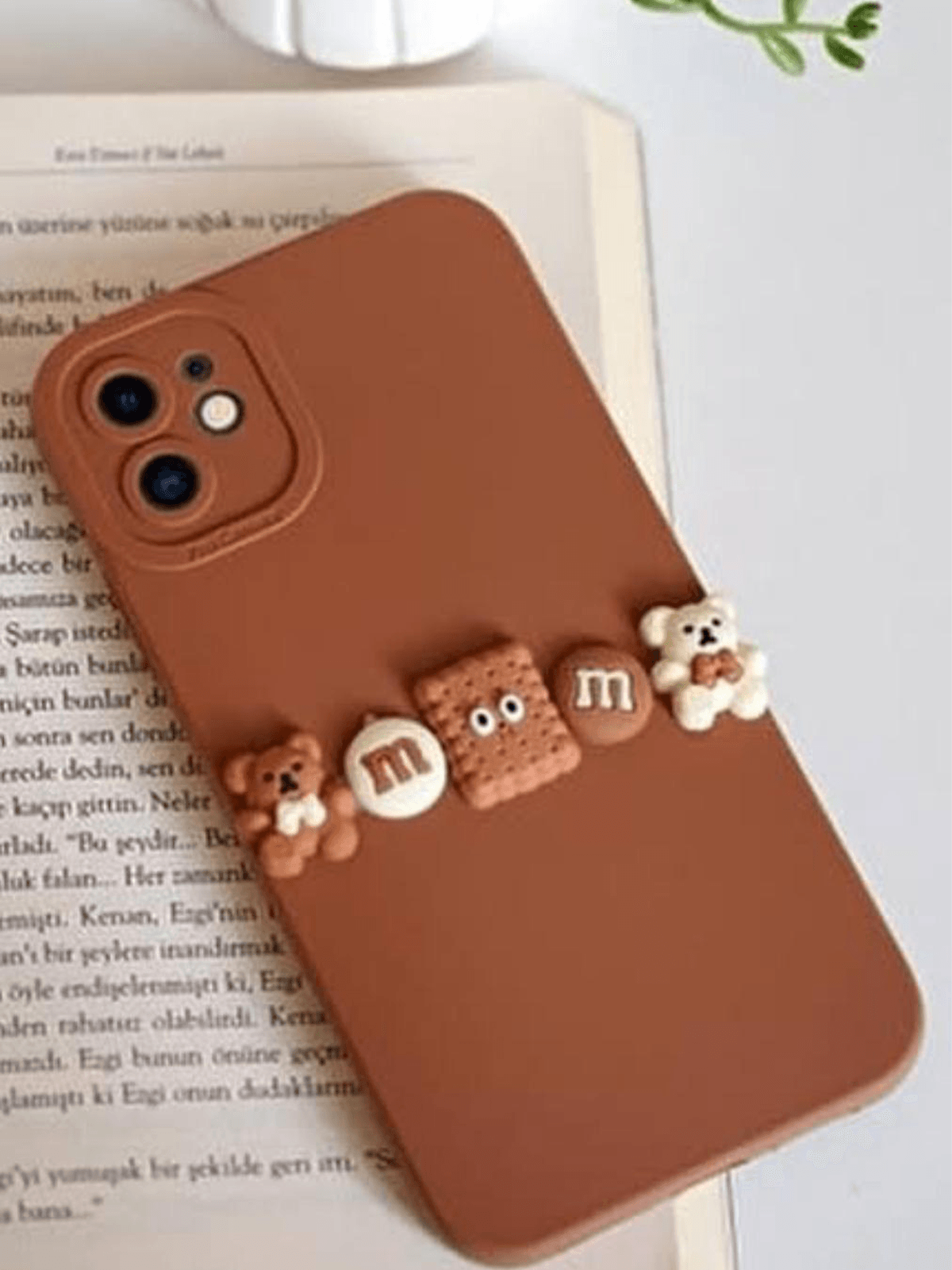 Chocolate Bear Kamera Korumalı Silikon Yumuşak Kılıf