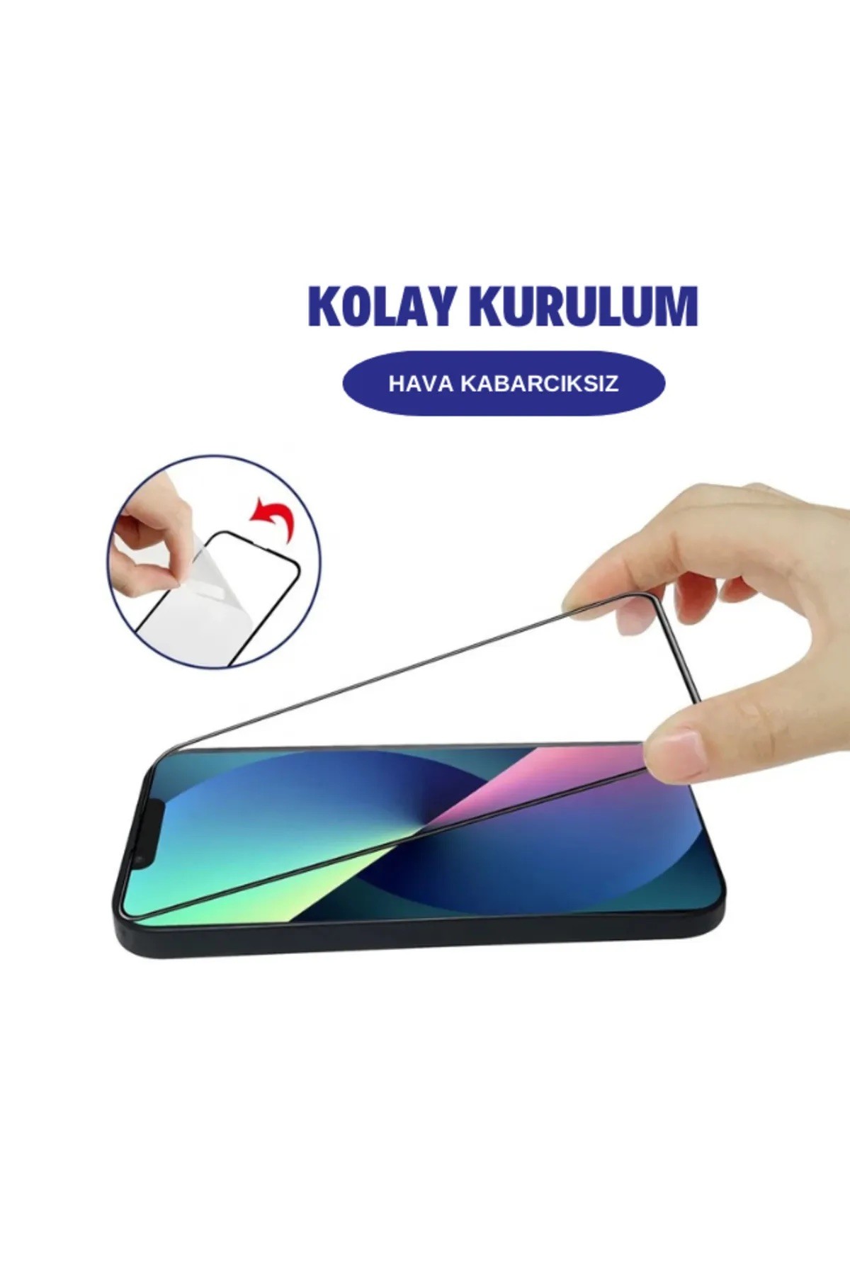 Anti-Static Tam Kapatan Tamperli Cam Ekran Koruyucu Kırılmaz Cam Premium Hd