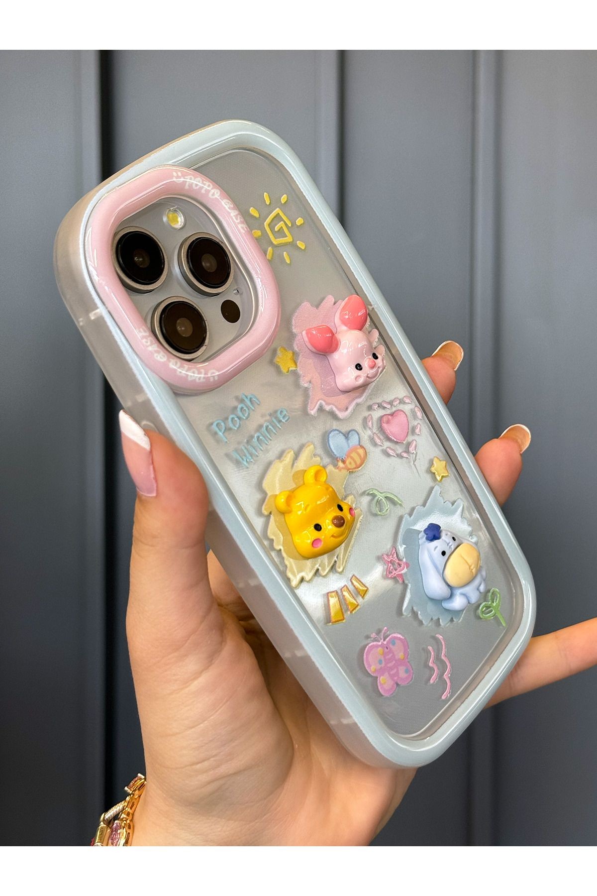 Karikatür Kılıflar - 3D Çizgi Film Karakterleri Koruyucu Telefon Kılıfı Piglet