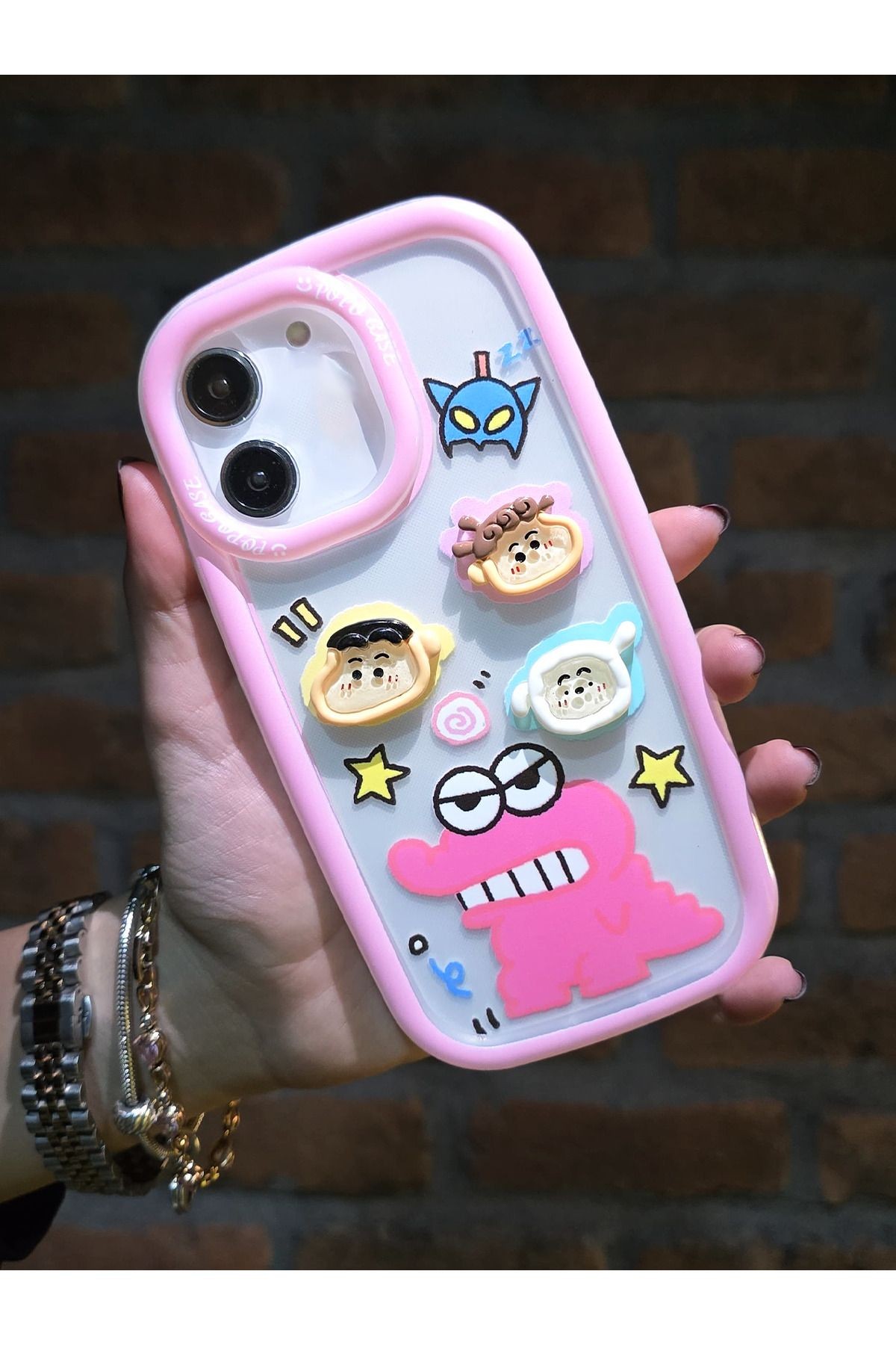 Karikatür Kılıflar - 3D Çizgi Film Karakterleri Koruyucu Telefon Kılıfı Dinazor
