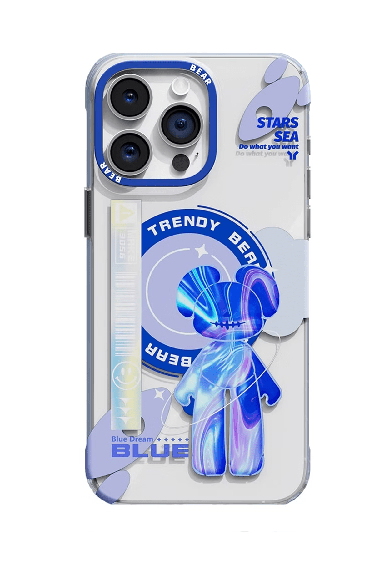 Trendy Bear - Kamera Çerçeve Çıkıntılı Darbe Emici Yapılı Hassas Tuş Kesimli Kılıf