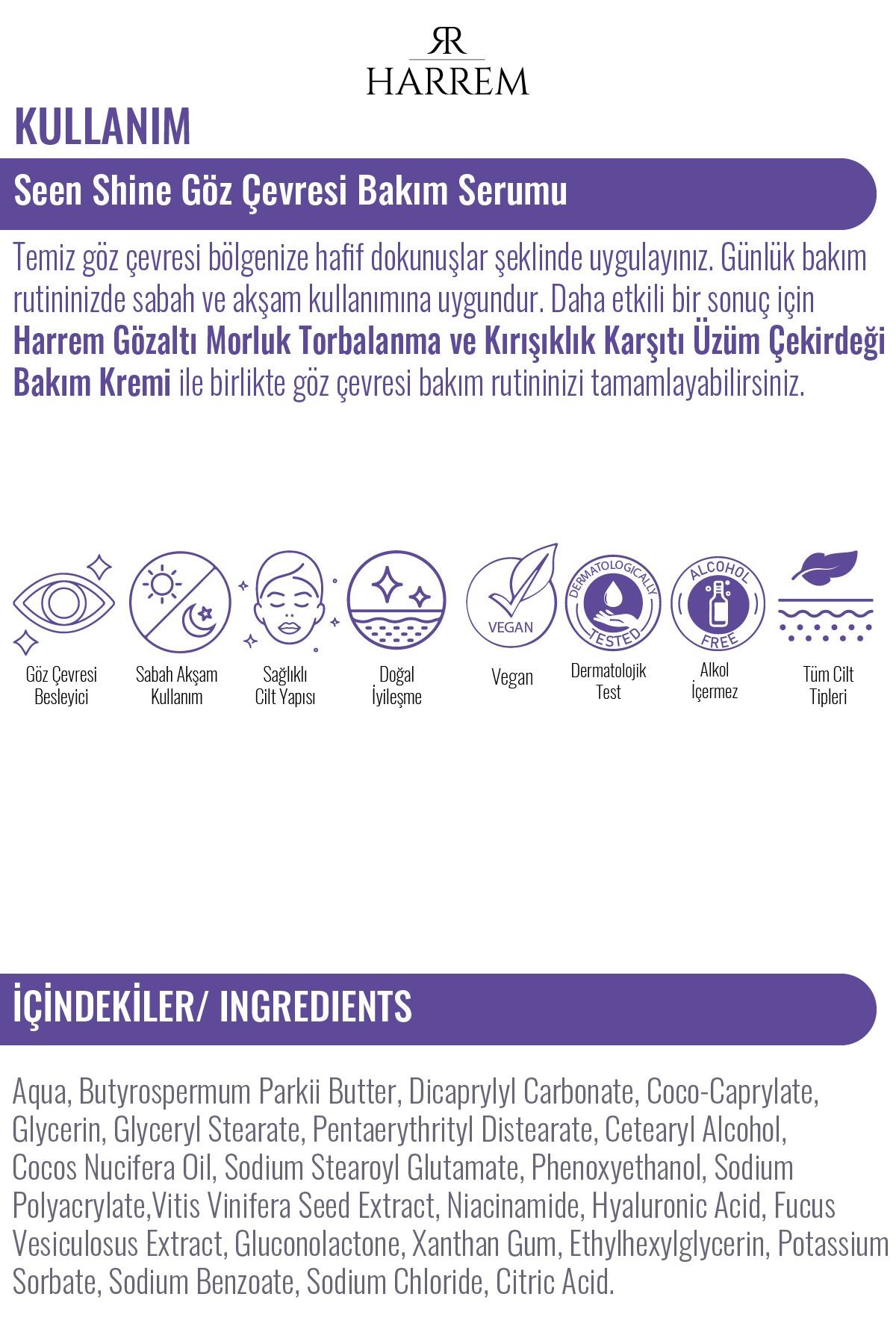 Seen Shine Göz Çevresi Bakım Serumu 30 ml