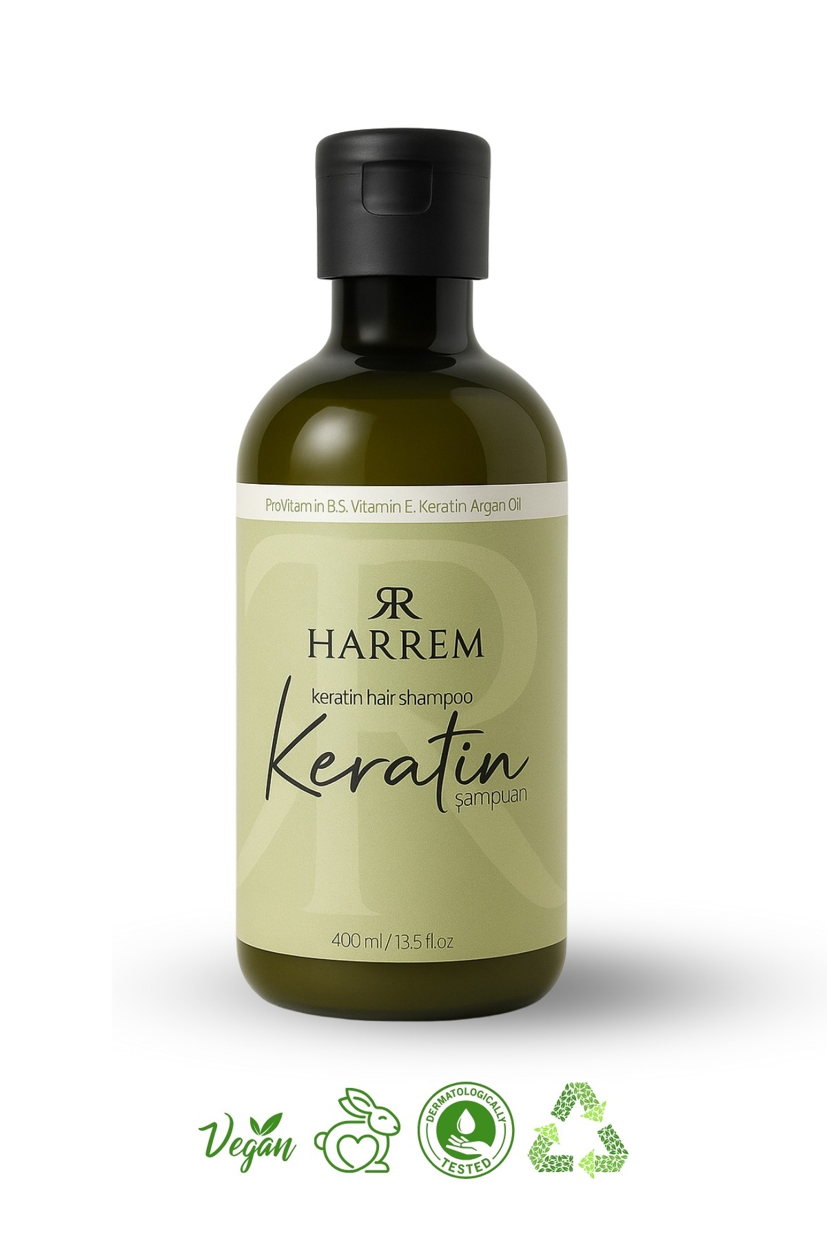 Onarıcı Etkili Keratin Şampuan – 400 ml | Dökülme Karşıtı, Parlak Saç