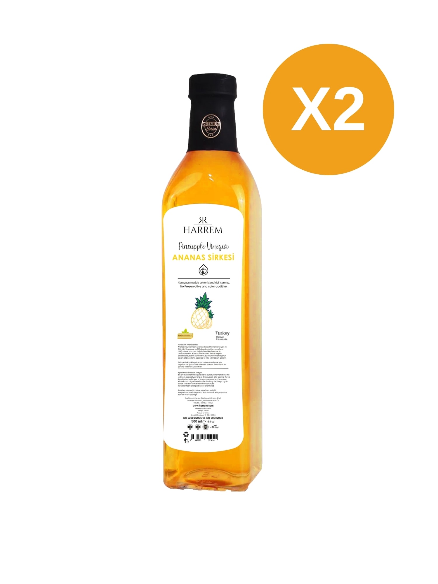 Ananas Sirkesi 2'li Set