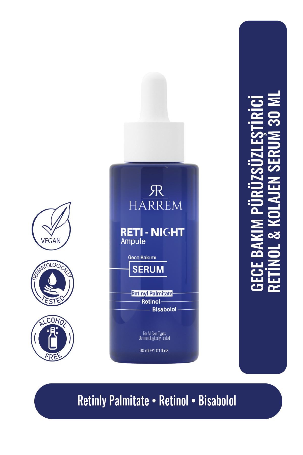 Retinol & Kolajen Serum Yaşlanma Karşıtı Dolgunlaştırıcı Reti-Night 30 Ml