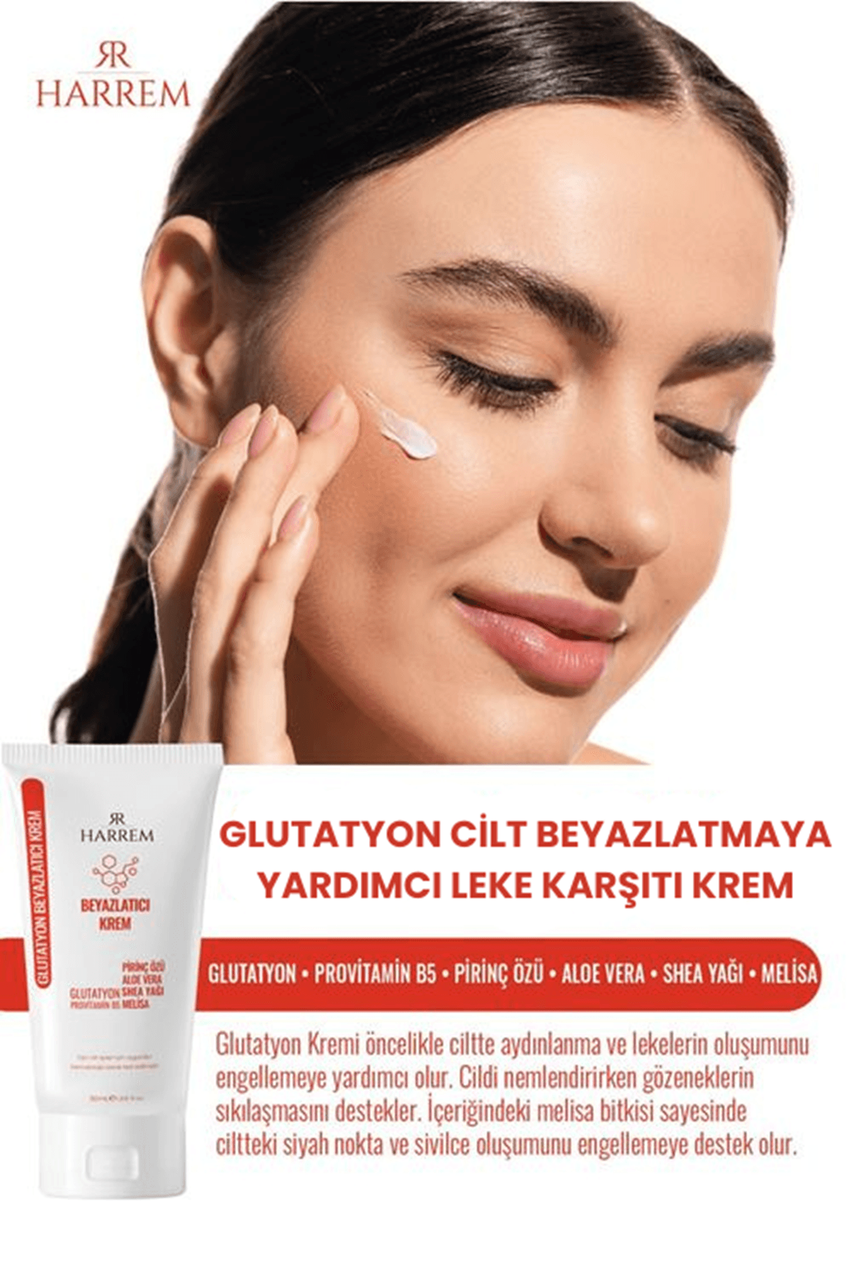 Glutatyon Cilt Beyazlatmaya Yardımcı ve Leke Karşıtı Hücre Yenileyici Krem
