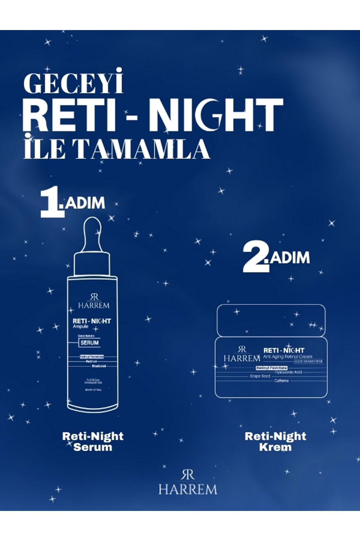 Retinol & Kolajen Serum Yaşlanma Karşıtı Dolgunlaştırıcı Reti-Night 30 Ml