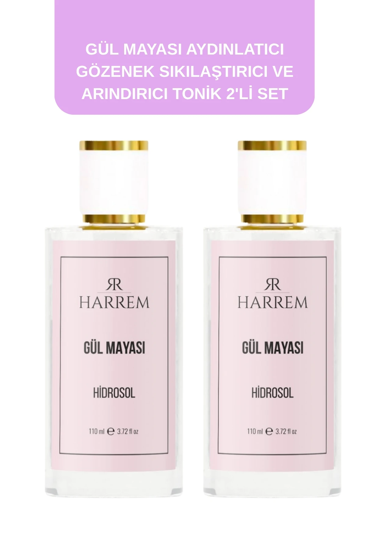 Gül Mayası Suyu Aydınlatıcı Ve Gözenek Sıkılaştırıcı Tonik 110 Ml 2'li Set