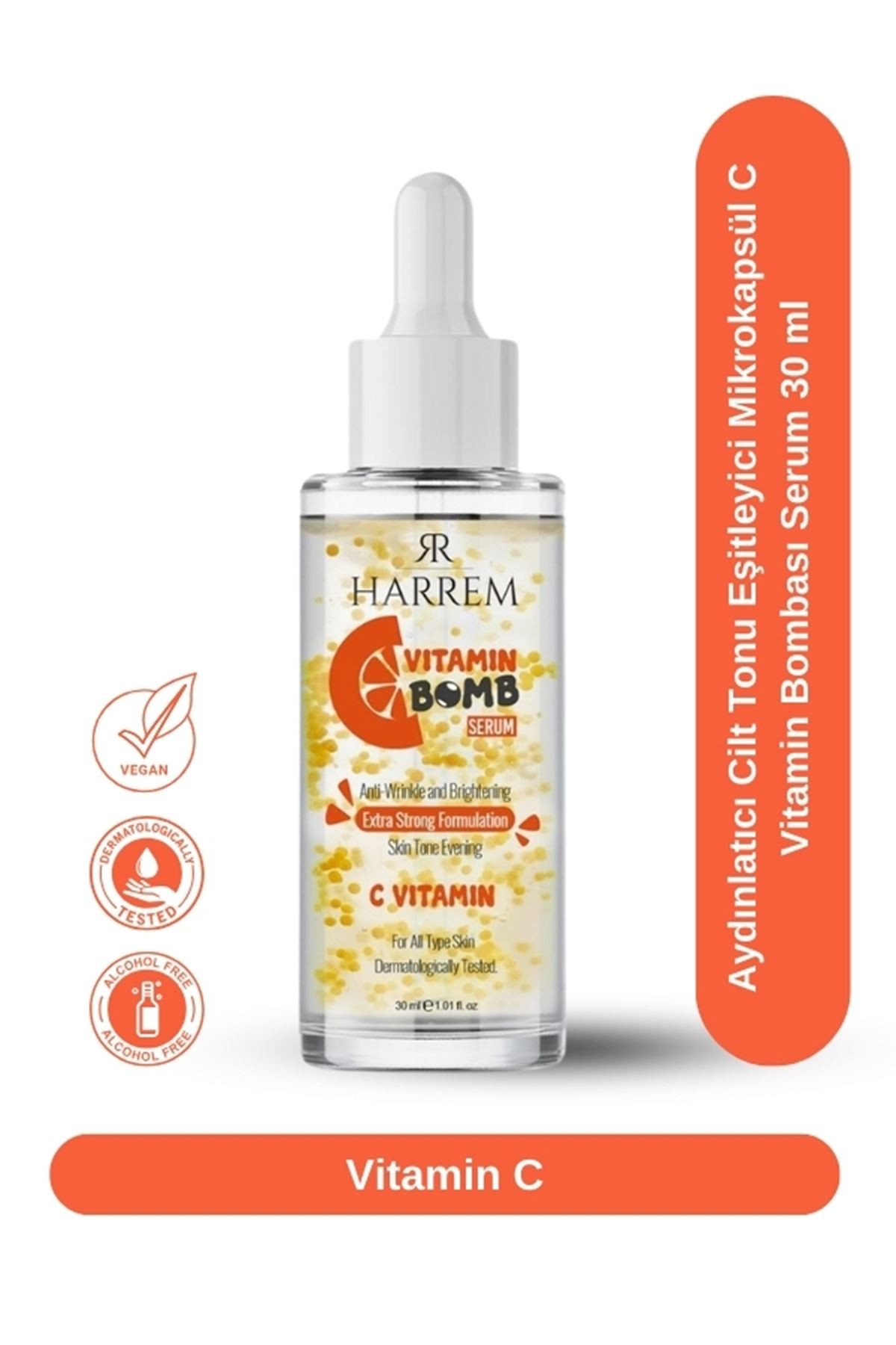 Aydınlatıcı Cilt Tonu Eşitleyici Mikrokapsül C Vitamin Bombası Serum 30 ML