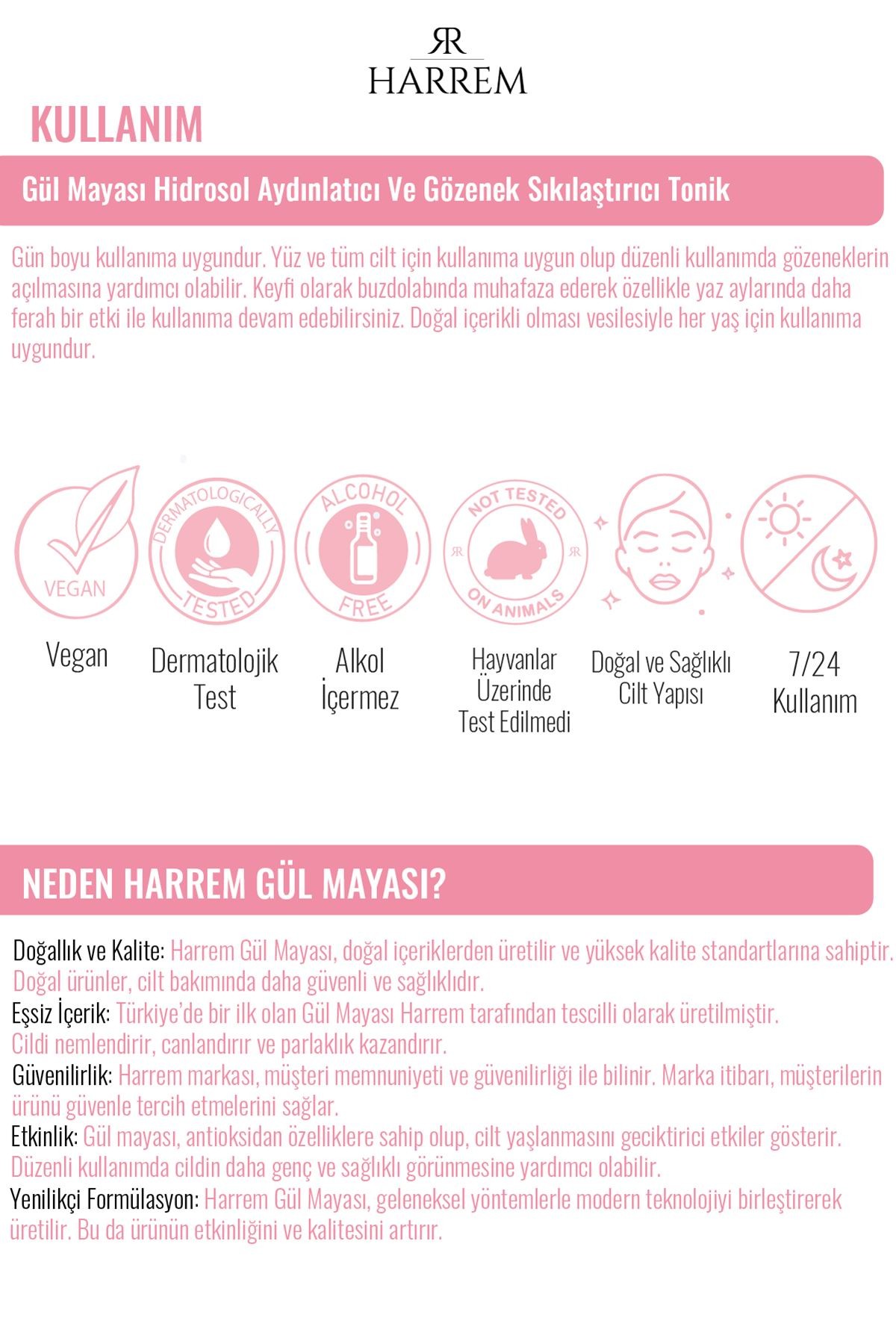 Gül Mayası Aydınlatıcı ve Gözenek Sıkılaştırıcı Tonik