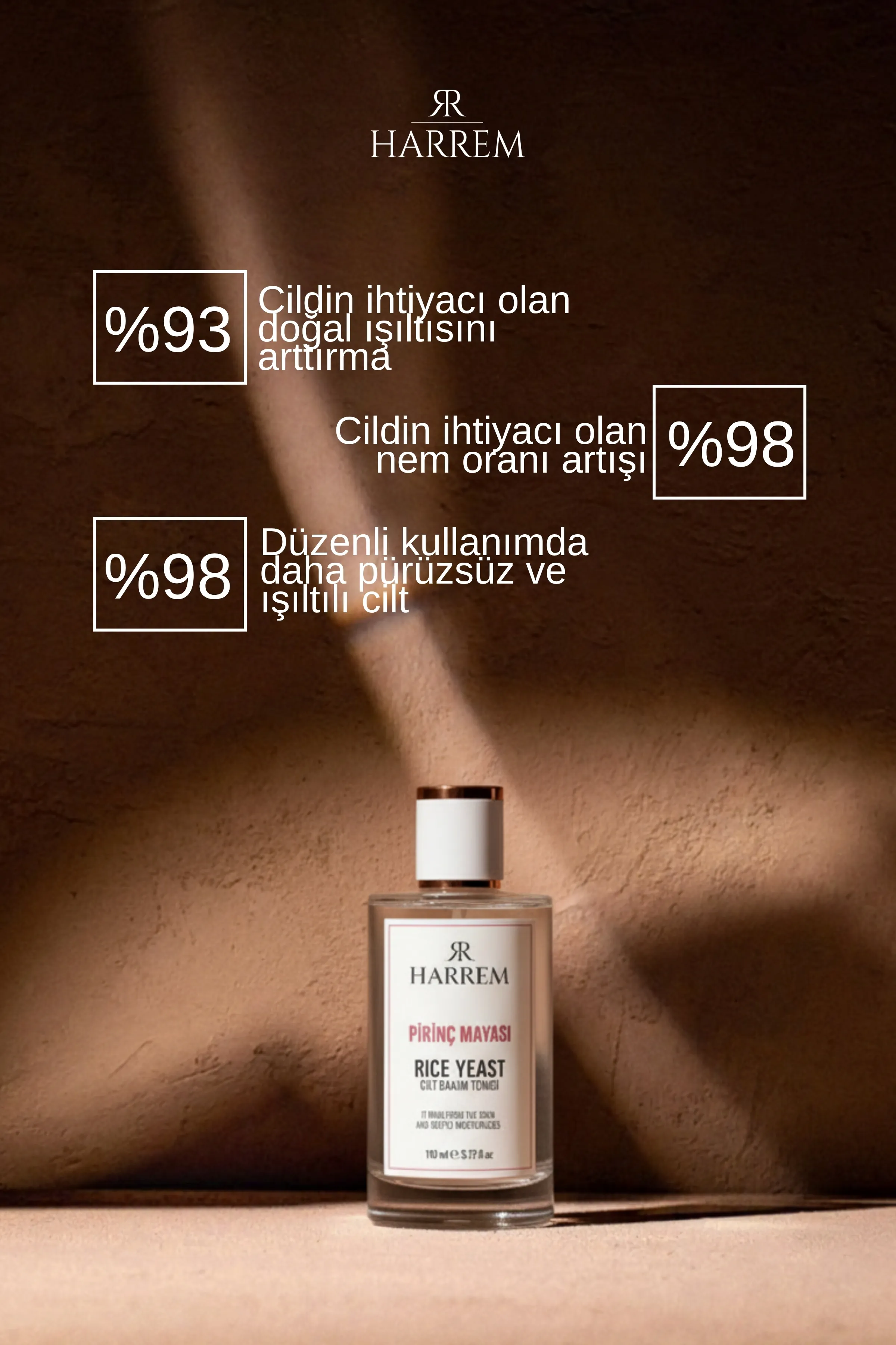 Pirinç Mayası Beyazlatıcı, Aydınlatıcı, Nemlendirici, Leke Karşıtı Tonik