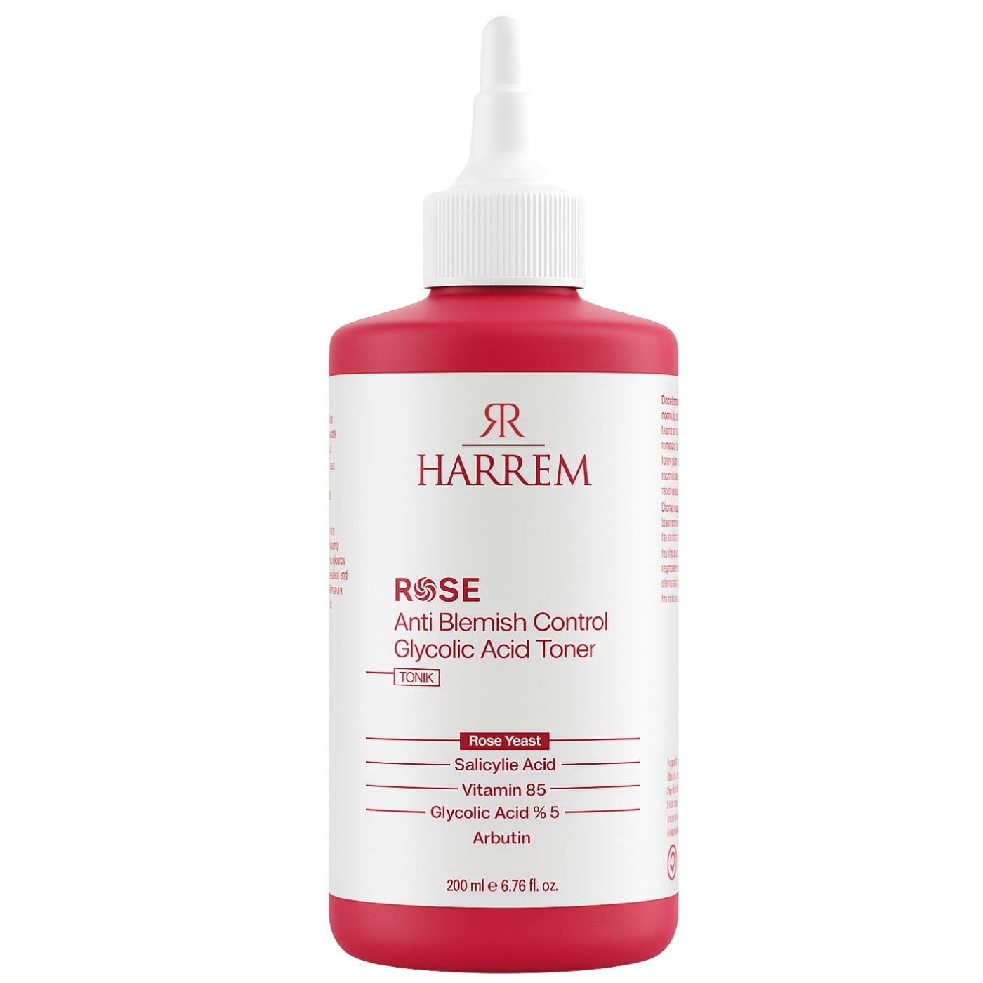 Rose Series Gül Mayası Bariyer Güçlendirici Aha Bha Glycolic Acid Tonik 200 ML