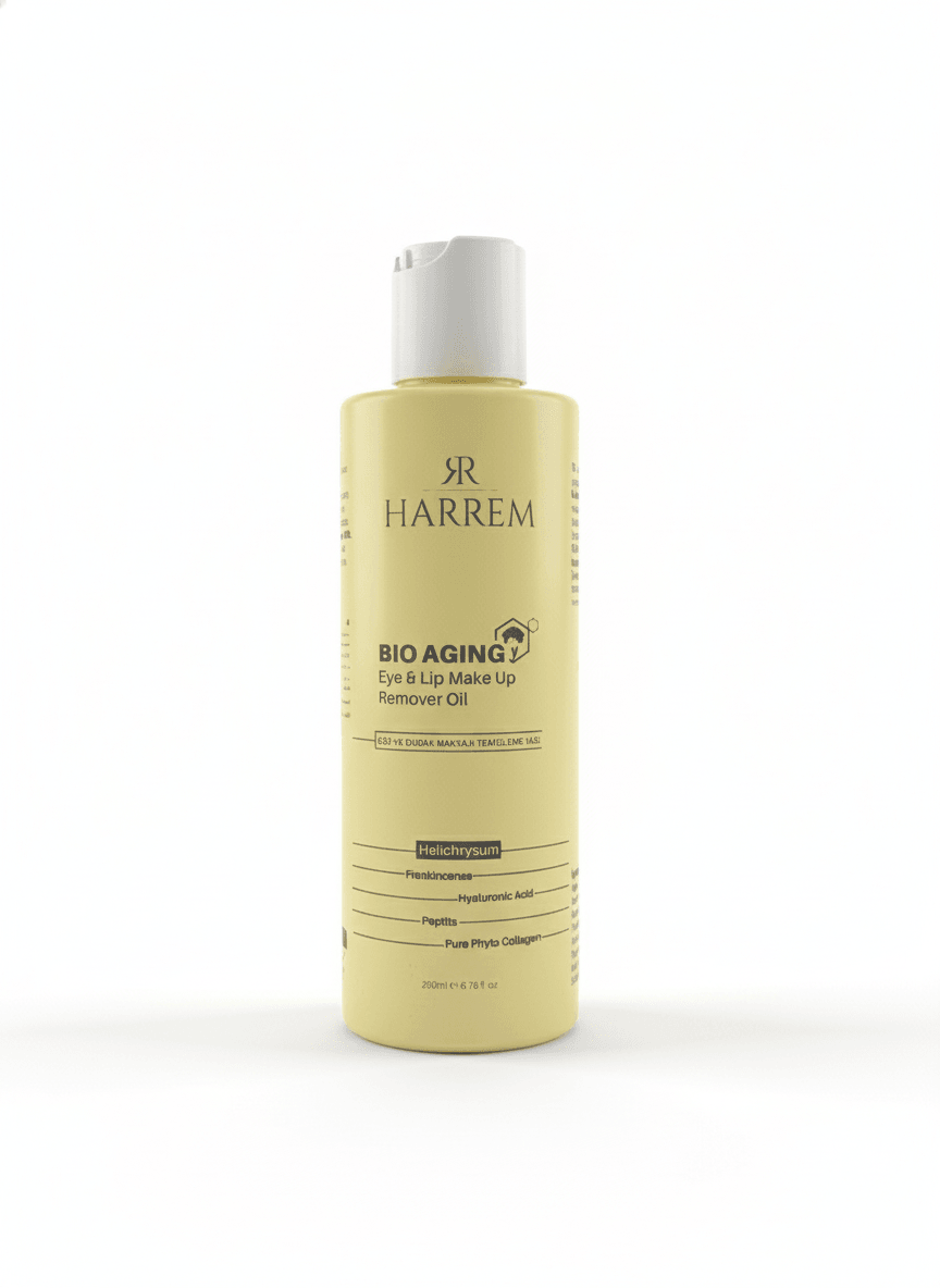 Bio Aging Kuru ve Karma Ciltler için İki Aşamalı Ölmez Çiçeği Özlü Makyaj Temizleme Yağı 200 ML