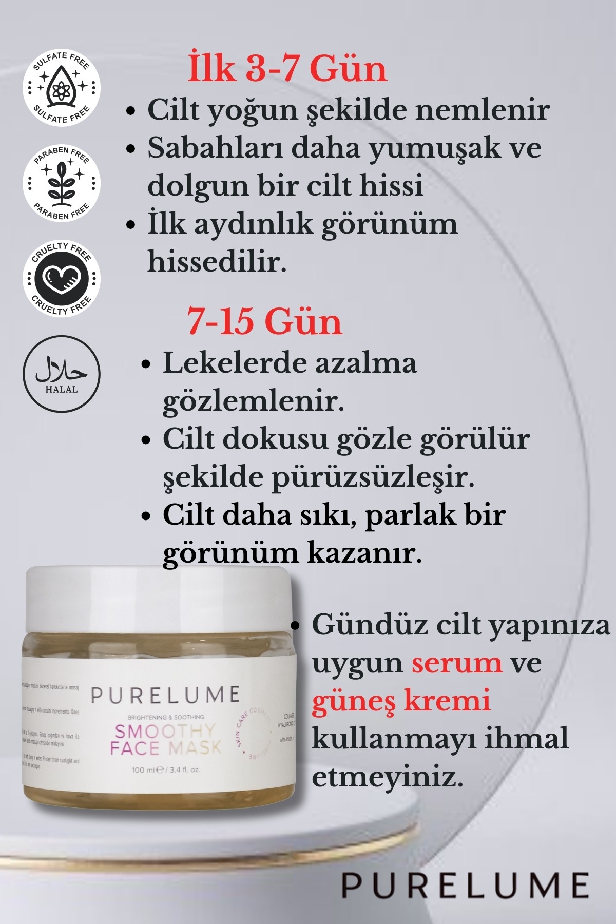 Gözenek Sıkılaştırıcı Leke Karşıtı Kolajen İçerikli Jel Maske 100 ml