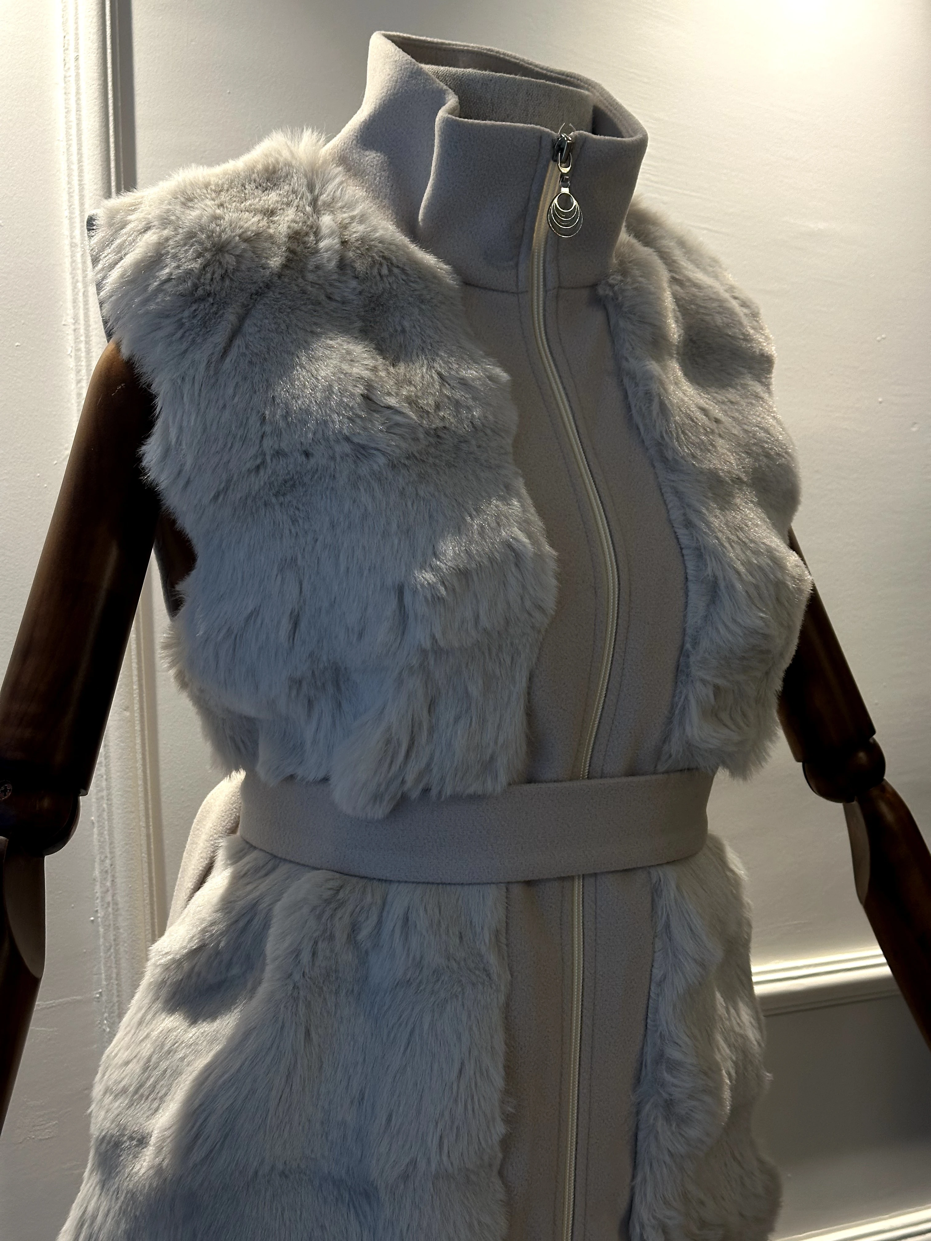 vizon kürklü yelek 