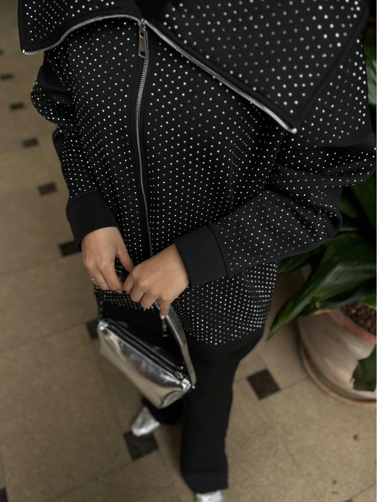 SCUBA SİYAH TAŞLI CEKET 