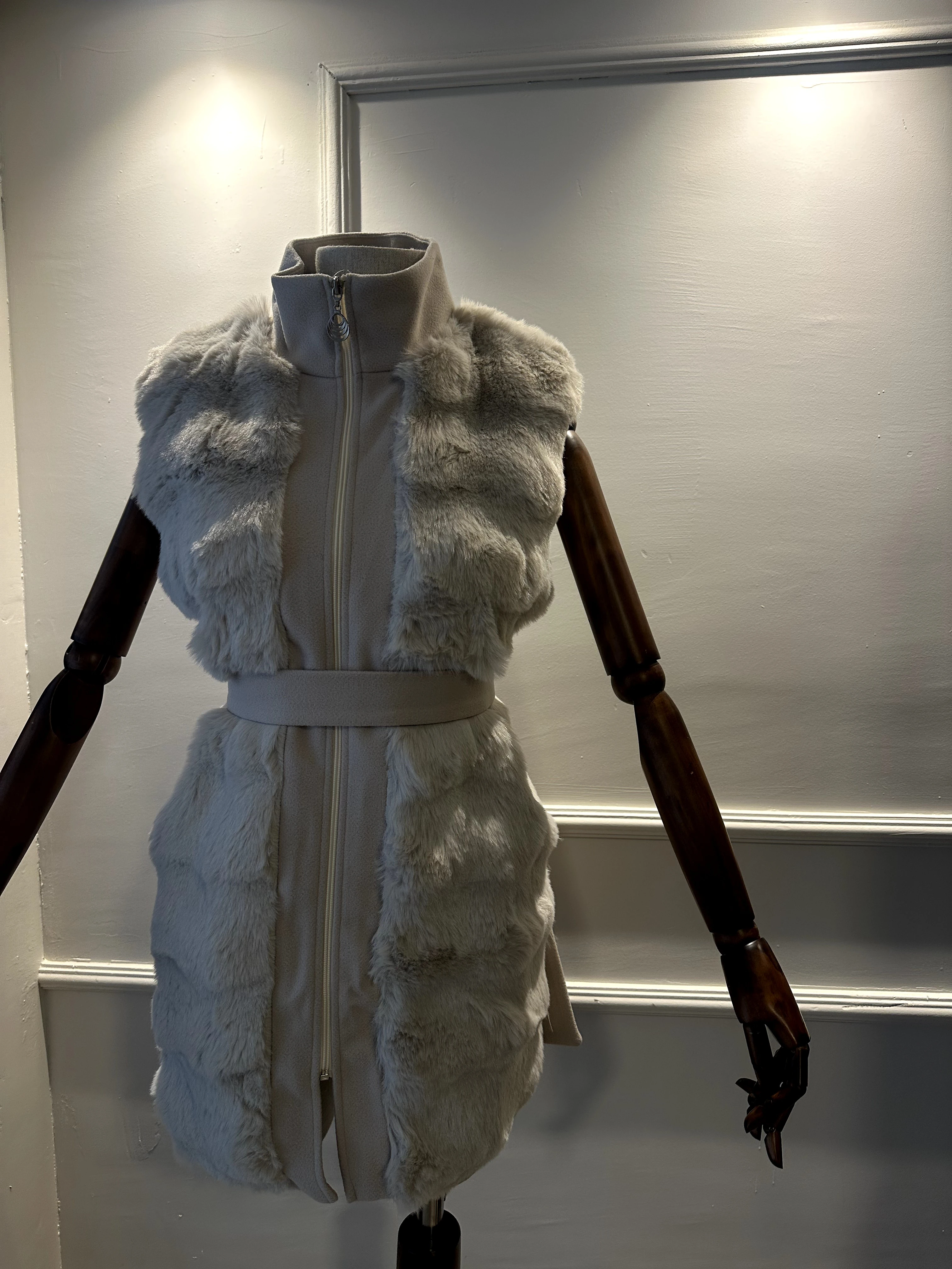 vizon kürklü yelek 