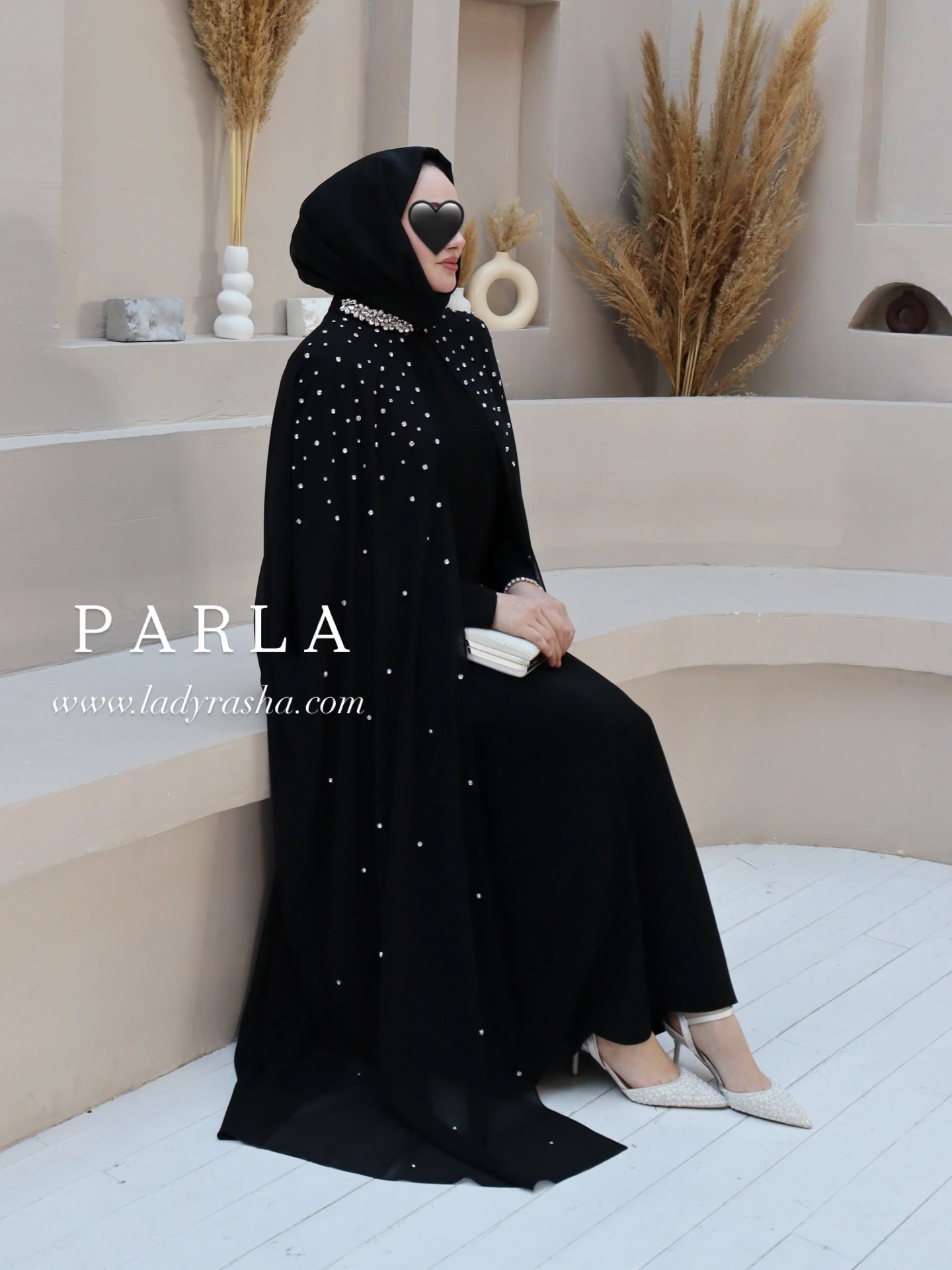 SİYAH PARLA ELBİSE