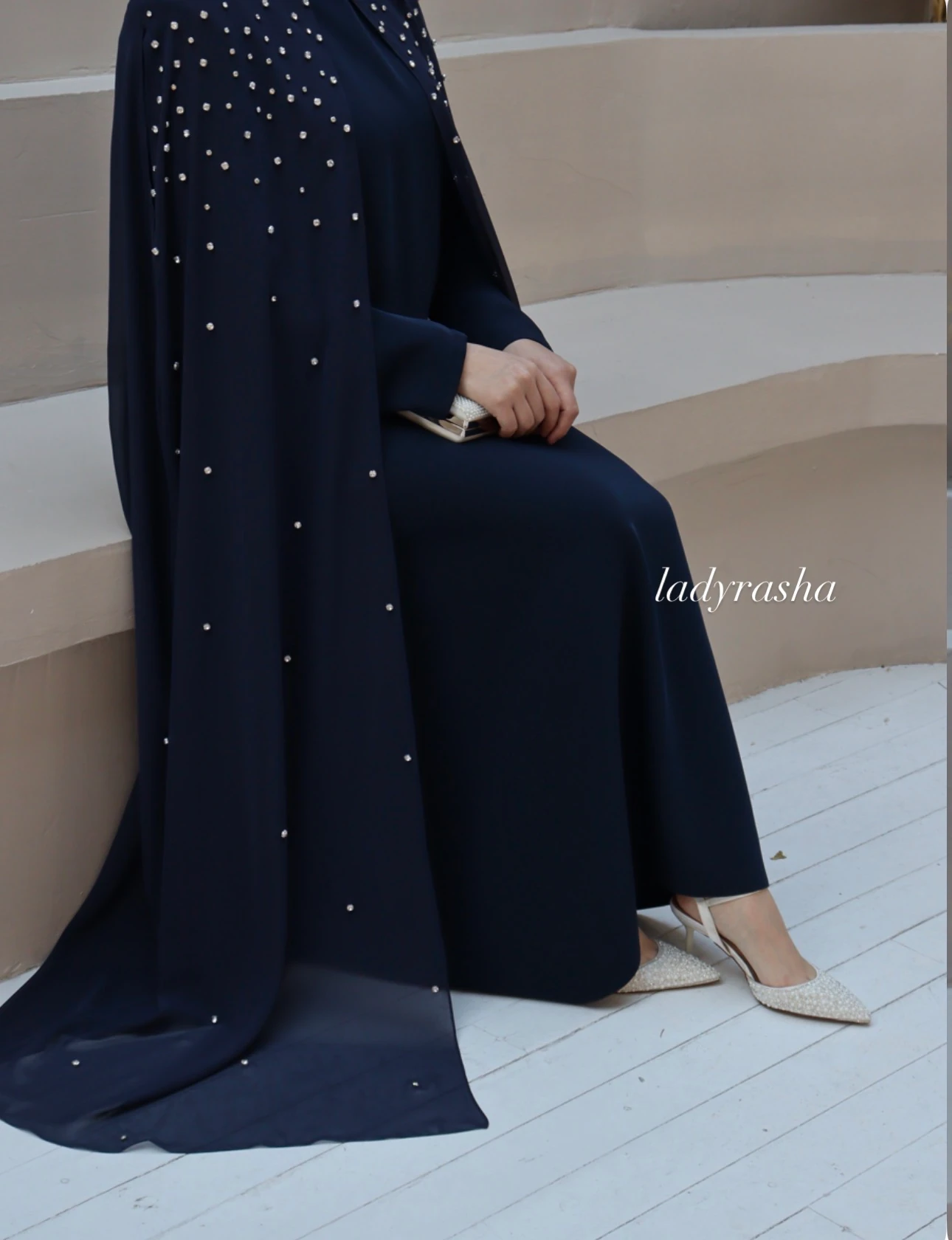 LACİVERT PARLA ELBİSE