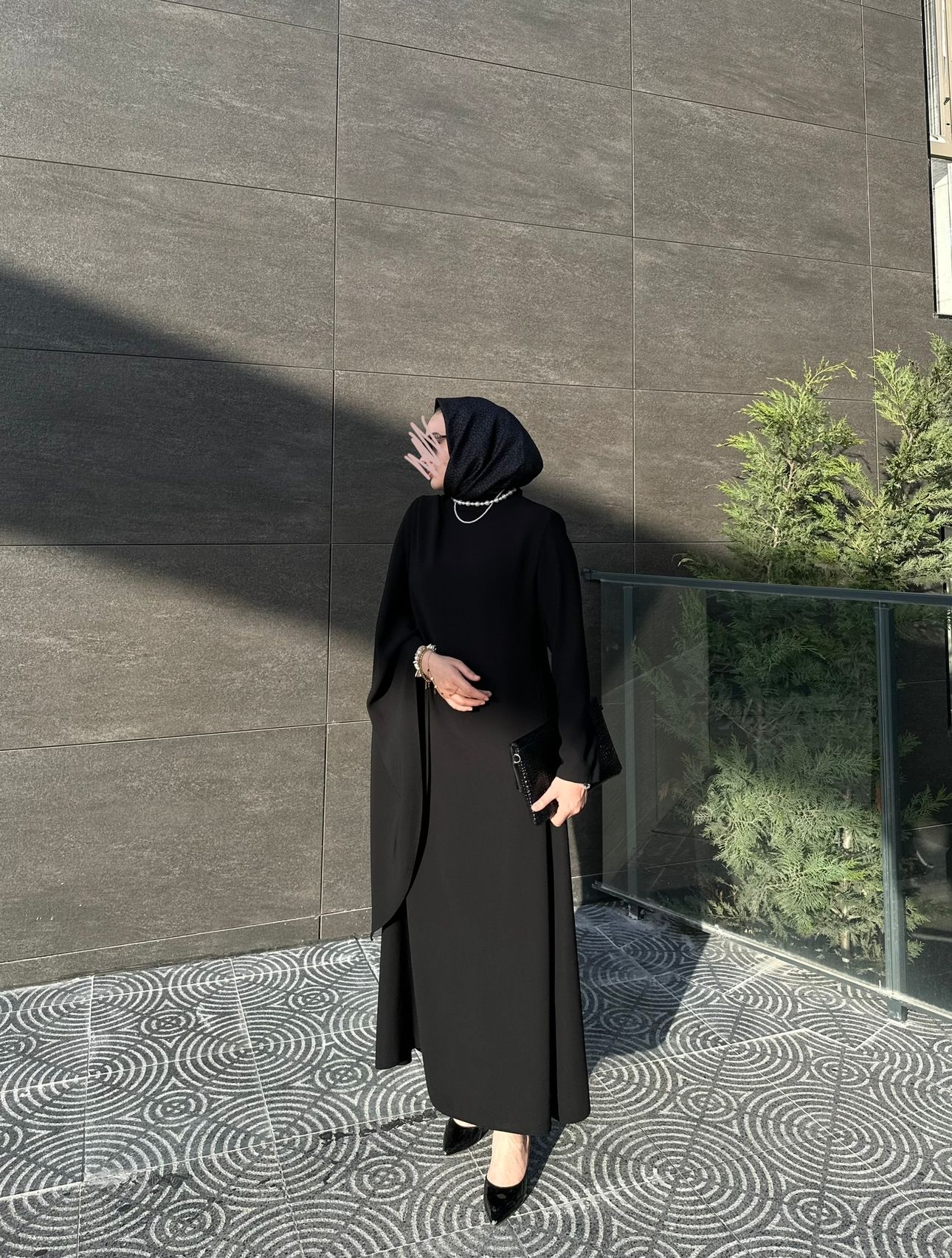 SİYAH DAMLA ELBİSE