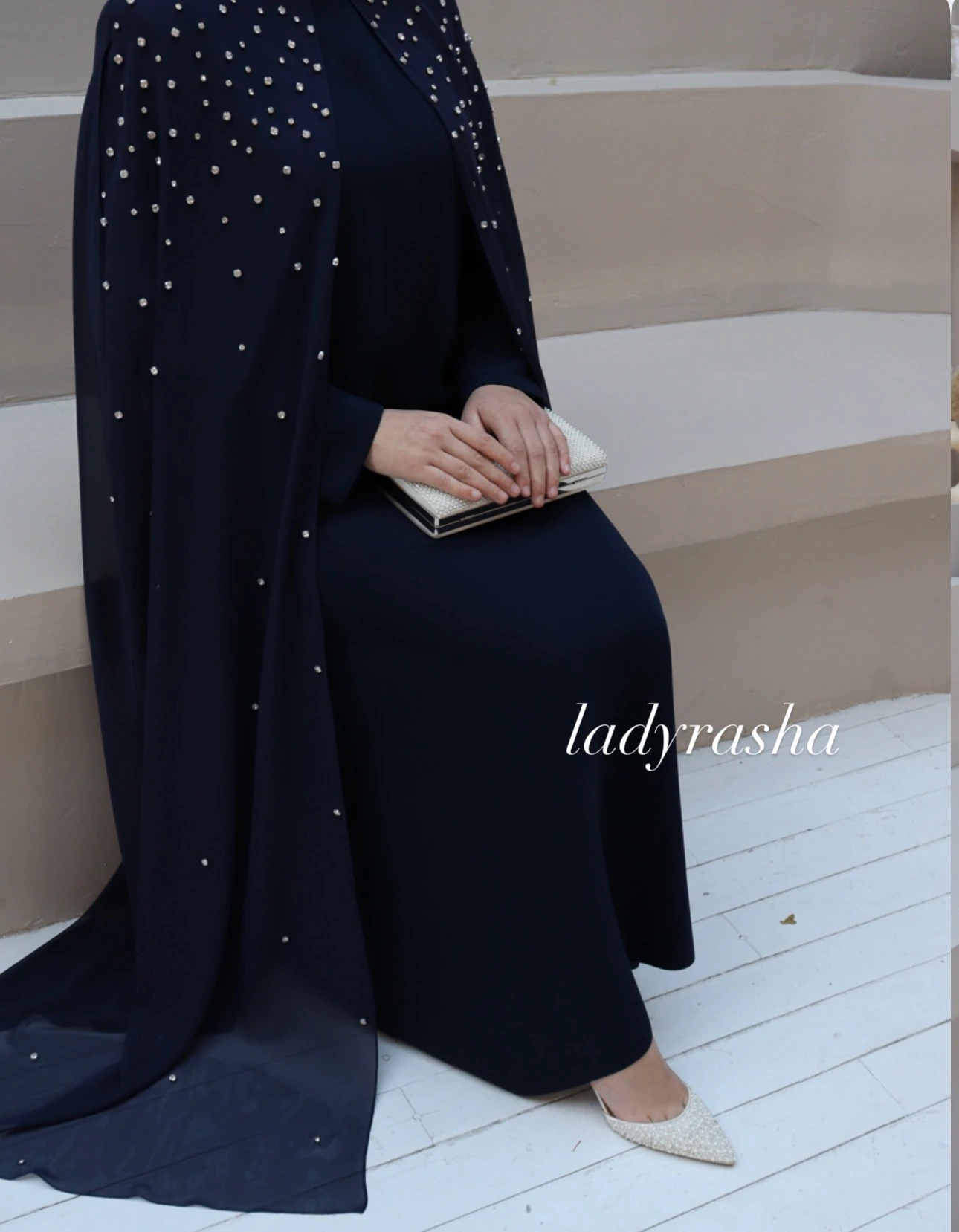 LACİVERT PARLA ELBİSE