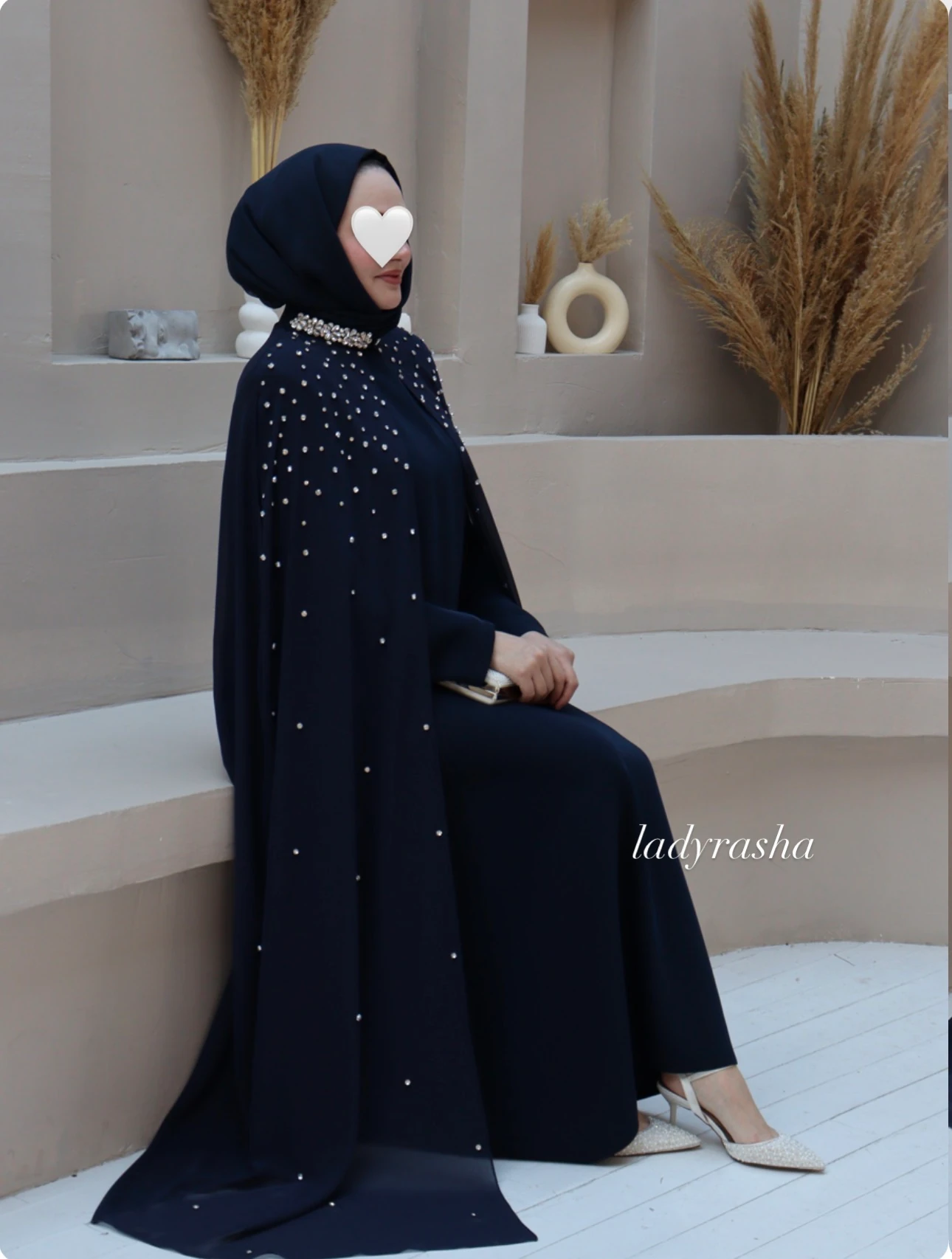 LACİVERT PARLA ELBİSE