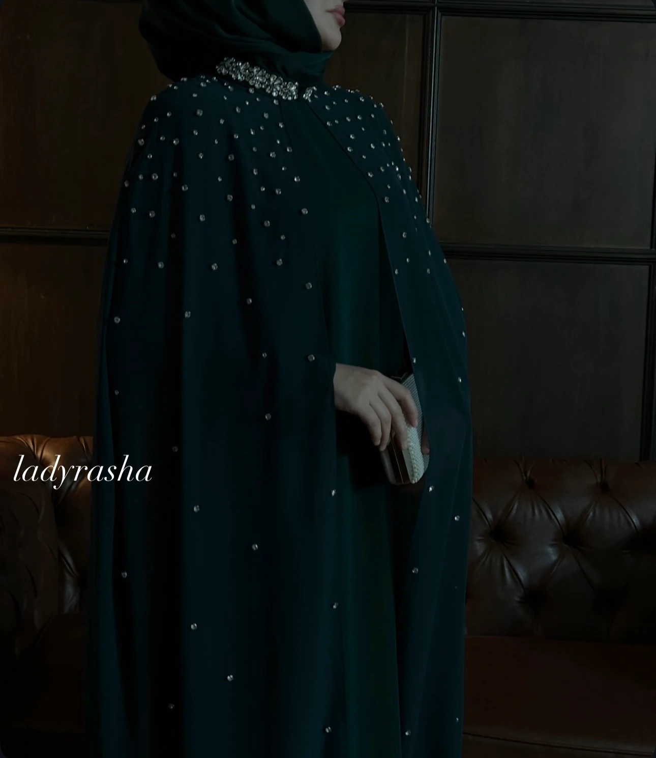 ZÜMRÜT YEŞİLİ PARLA ELBİSE