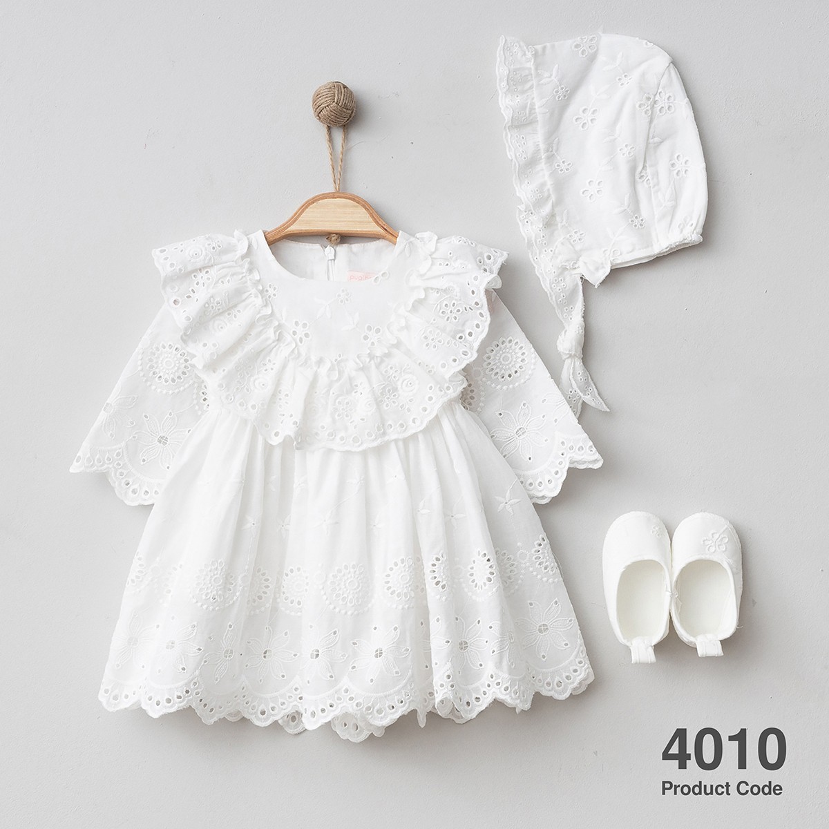 PUGİ KIZ 0/3-3/6 AY LOTUS NATUREL MEVLÜTLÜK SET
