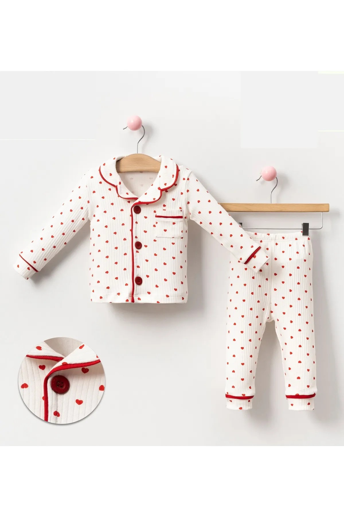 KIZ BEBEK 6-9/9-12/12-18/18-24 AY KALPLİ  PİJAMA TAKIM