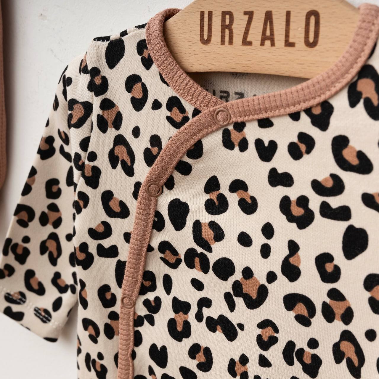 URZALO LEOPAR KELEBEKLİ 2Lİ TULUM KAHVE
