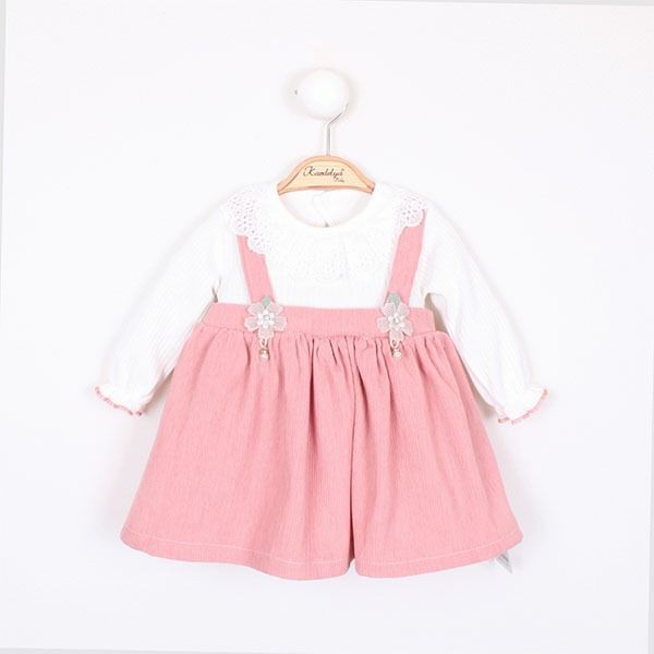 MİNİLAY KIZ BEBEK İNCİLİ ELBİSE