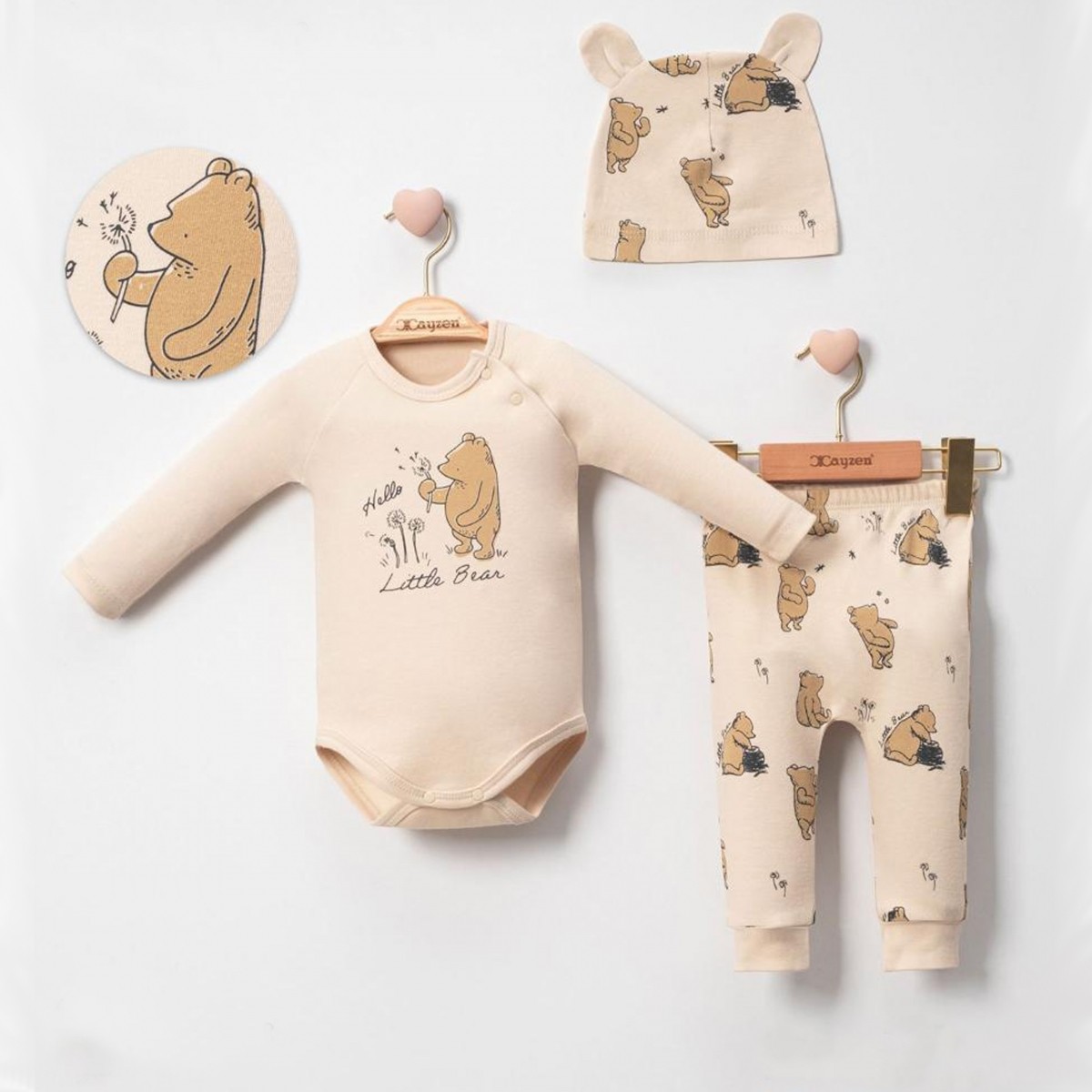 MİNİ CAYZEN ERKEK 6-9-12-18 AY LITTLE BEAR TAKIM