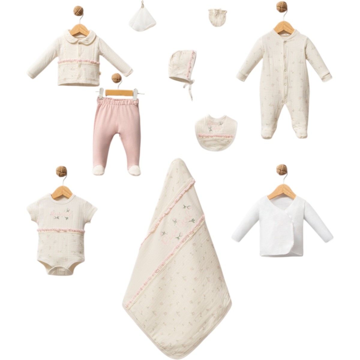 ROSE GİRL 10’LU SET 1 Ay,3 Ay Kız