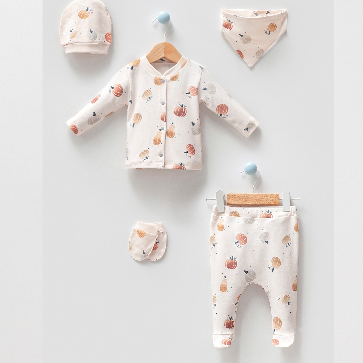 UNISEX 0-3 AY BALKABAĞI 5Lİ SET