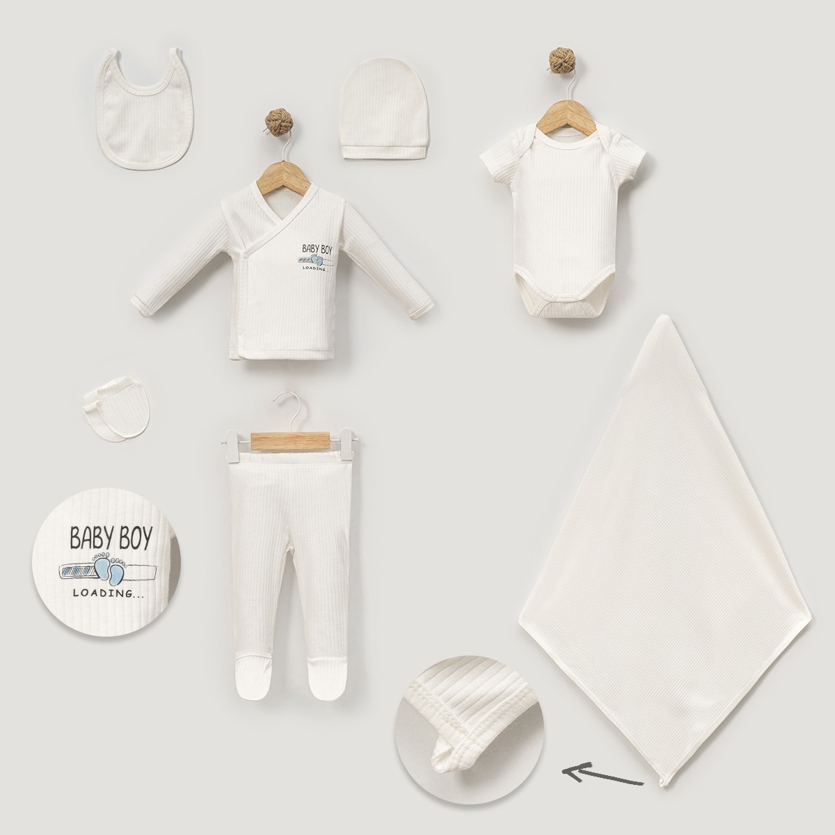 ERKEK 0-3 AY BABY BOY 7Lİ SET