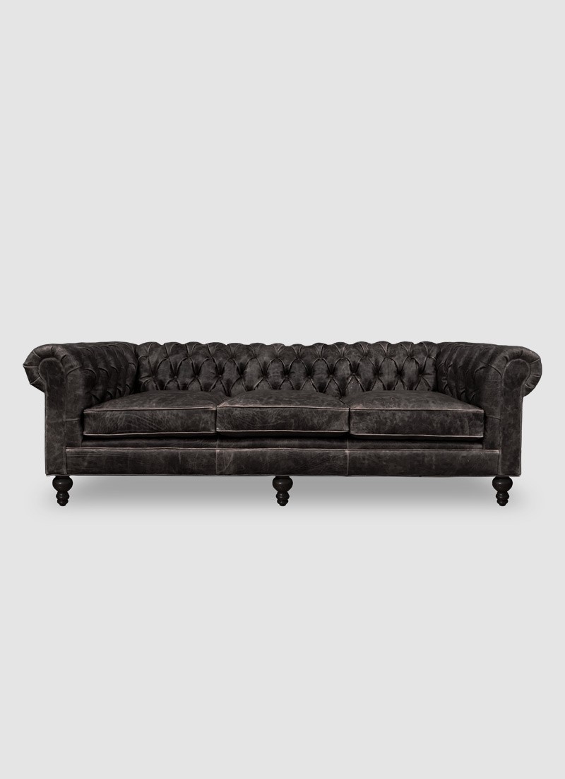 BITTER GRAY CHESTERFIELD