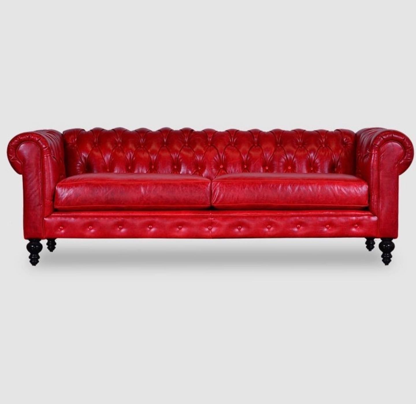 RED GLOSS CHESTERFIELD