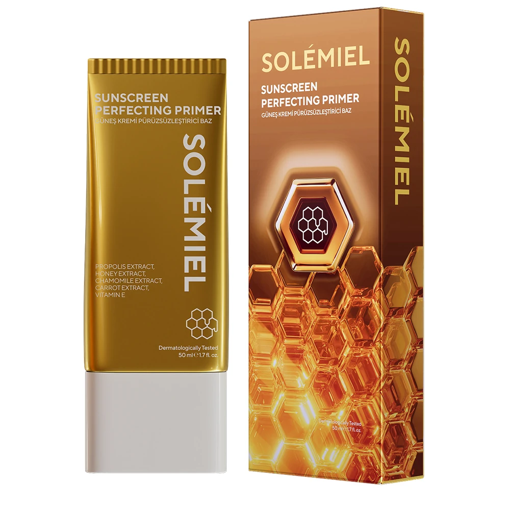 Pürüzsüzleştirici ve Cilt Tonu Eşitleyici Bal ve Propolis Özlü Güneş Kremi Primer Bazı 50 ml