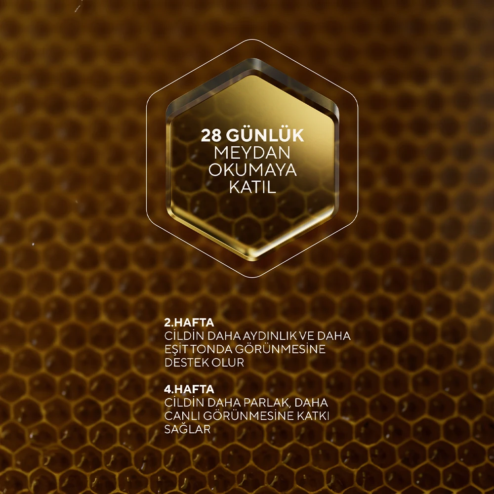 Aydınlatıcı Etki ve Eşit Cilt Görünümü Sağlayan Bal ve Propolis Özlü C Vitamini Serumu 30 ml