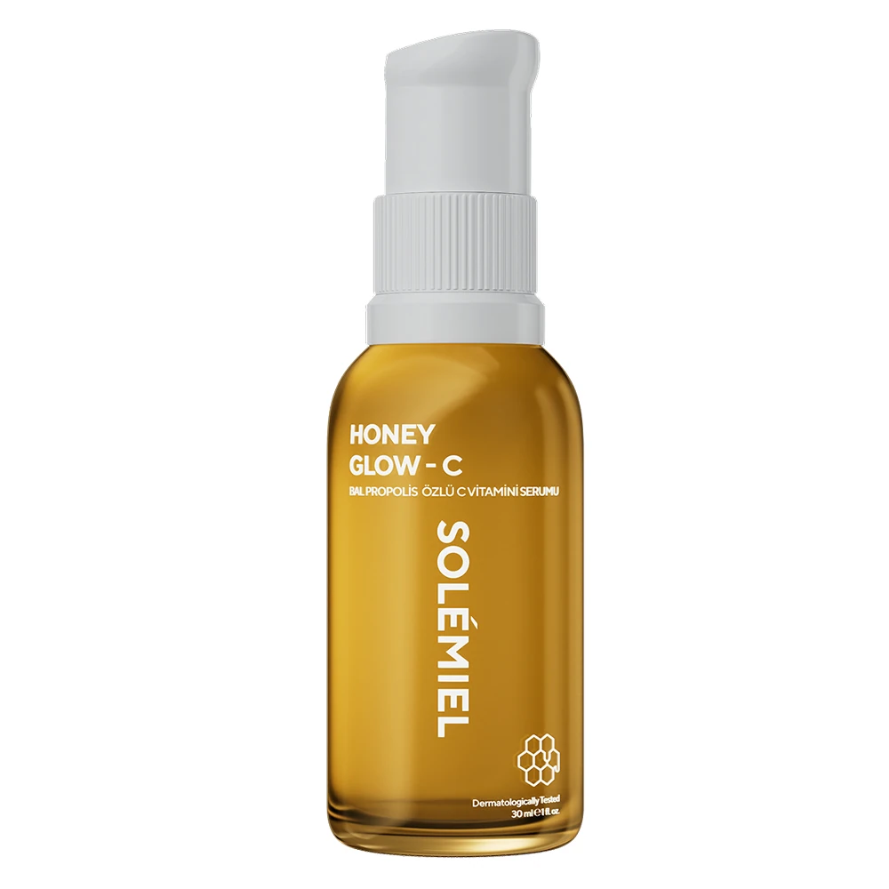 Aydınlatıcı Etki ve Eşit Cilt Görünümü Sağlayan Bal ve Propolis Özlü C Vitamini Serumu 30 ml