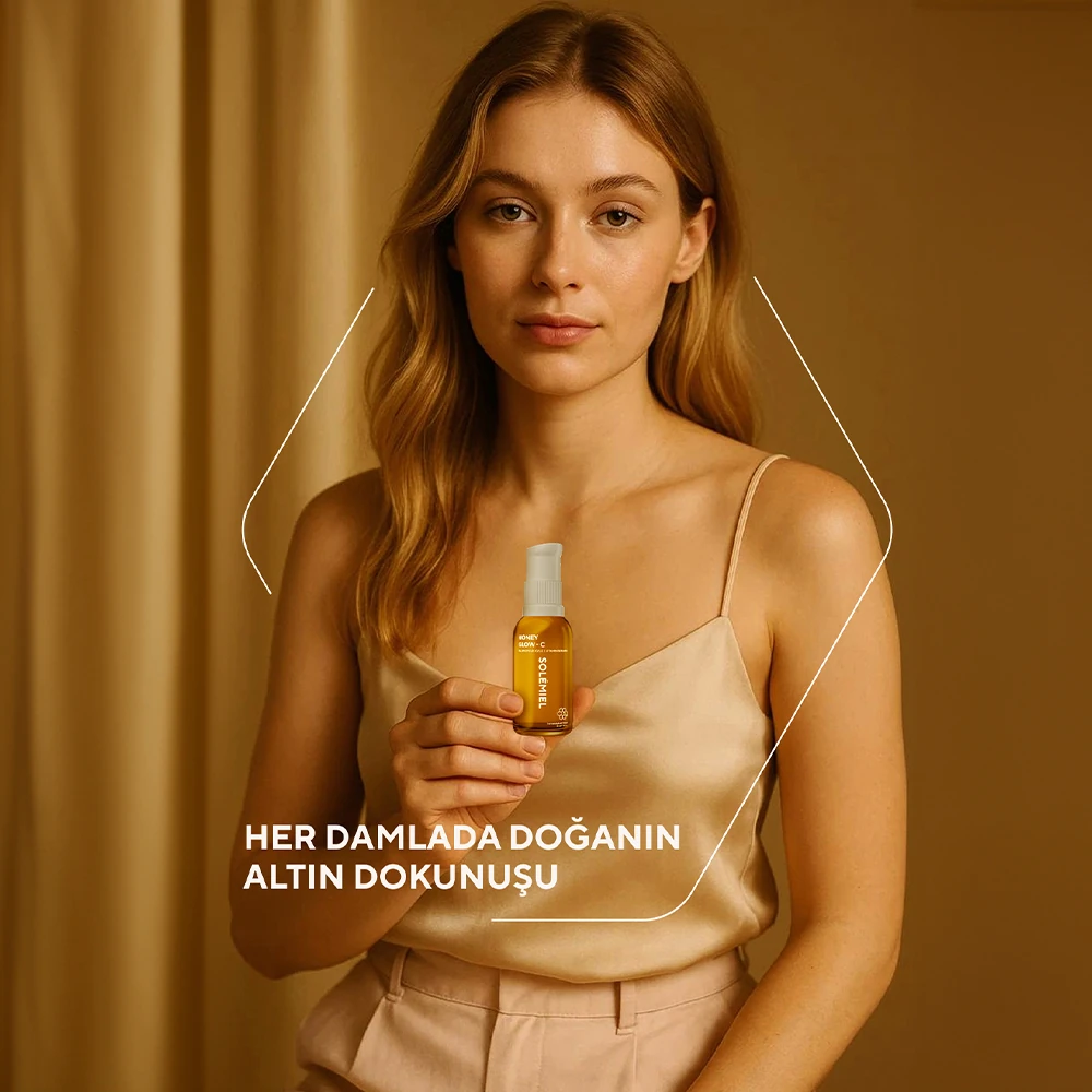 Aydınlatıcı Etki ve Eşit Cilt Görünümü Sağlayan Bal ve Propolis Özlü C Vitamini Serumu 30 ml