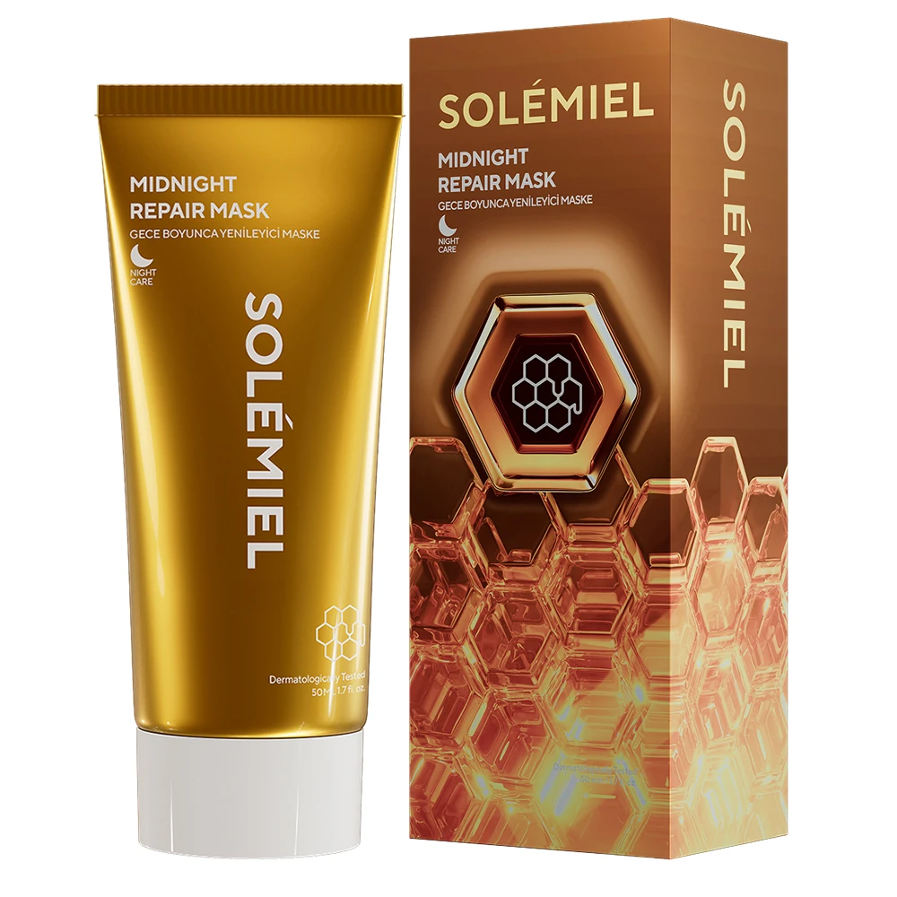 Onarıcı ve Yoğun Nemlendirici Bal ve Propolis Özlü Gece Maskesi 50 ml