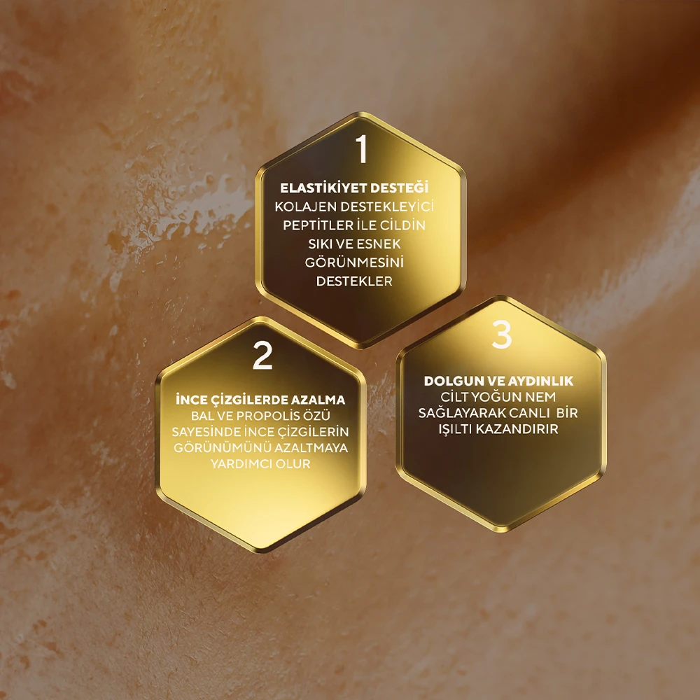 Cilt Sıkılaştırıcı ve Dolgunlaştırıcı Etkili Bal ve Propolis Özlü Kolajen Serumu 30 ml
