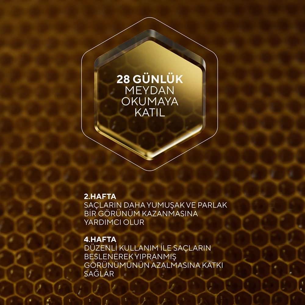 Güçlendirici ve Besleyici Etki Sağlayan Batana ve Castor Yağı İçeren Bal Özlü Saç Yağı 75 ml