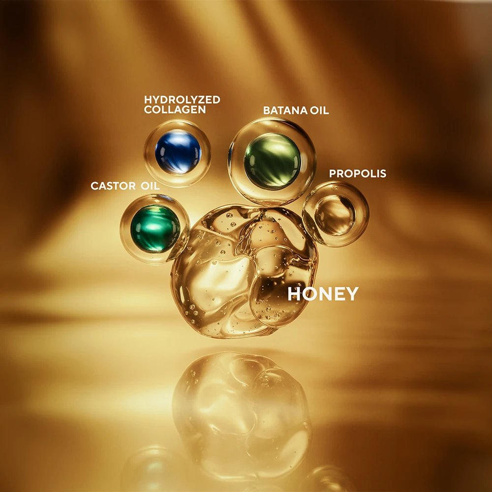 Besleyici ve Parlaklık Artırıcı Batana ve Castor Yağı İçeren Bal Özlü Saç Maskesi 250 ml