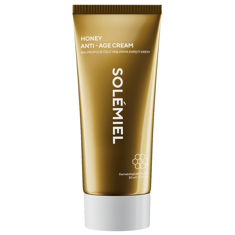 Kırışıklık Karşıtı ve Elastikiyet Artırıcı Bal ve Propolis Özlü Anti-Aging Krem 50 ml