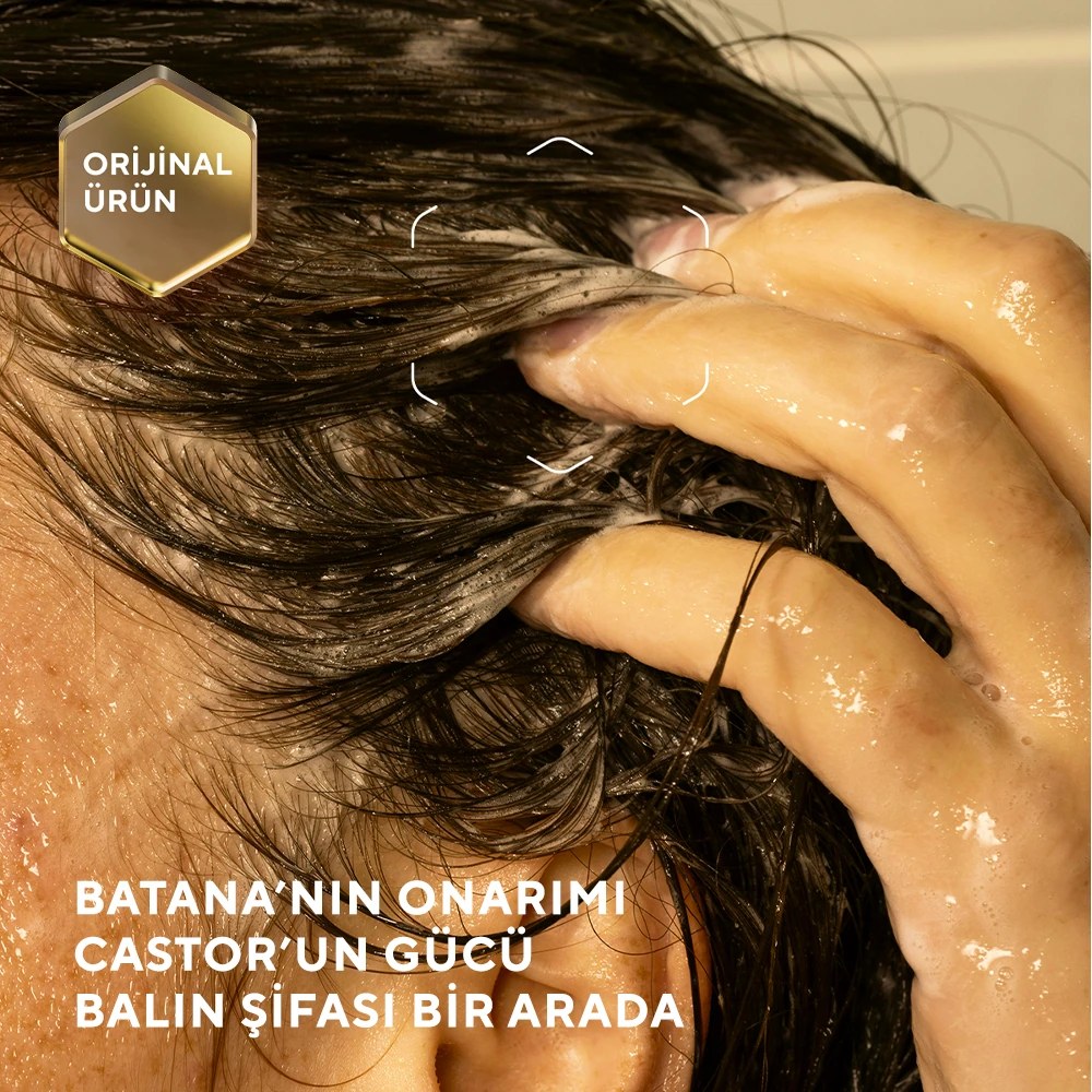 Besleyici ve Dökülme Karşıtı Batana ve Castor Yağı İçeren Bal Özlü Şampuan 400 ml